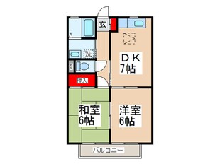 メゾンドニレの物件間取画像